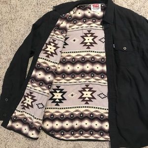 Tribal print - LEVIS black cotton jacket